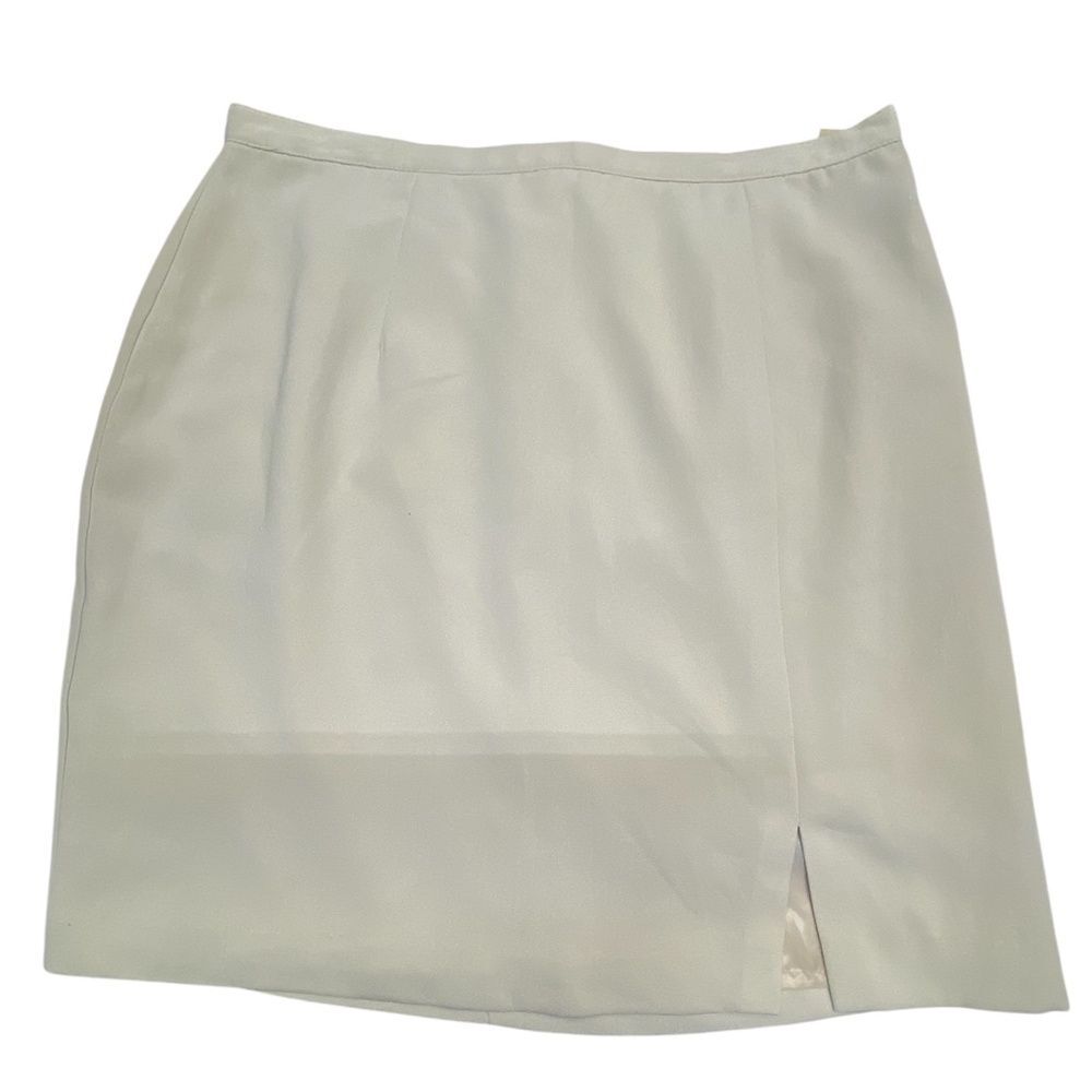 * Michele size 16 vintage women’s lined skirt NWT tan with slit